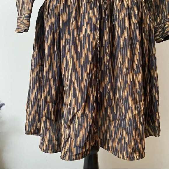 Elizabeth & James Paulina 100% Silk Abstract Print Shirt Dress Size 4 - Picture 3 of 13